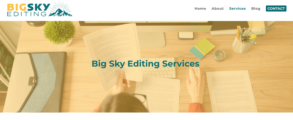 Big Sky Editing Screen Grab